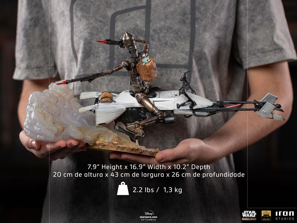Star Wars The Mandalorian statuette 1/10 Deluxe Art Scale IG-11 & The Child 20 cm