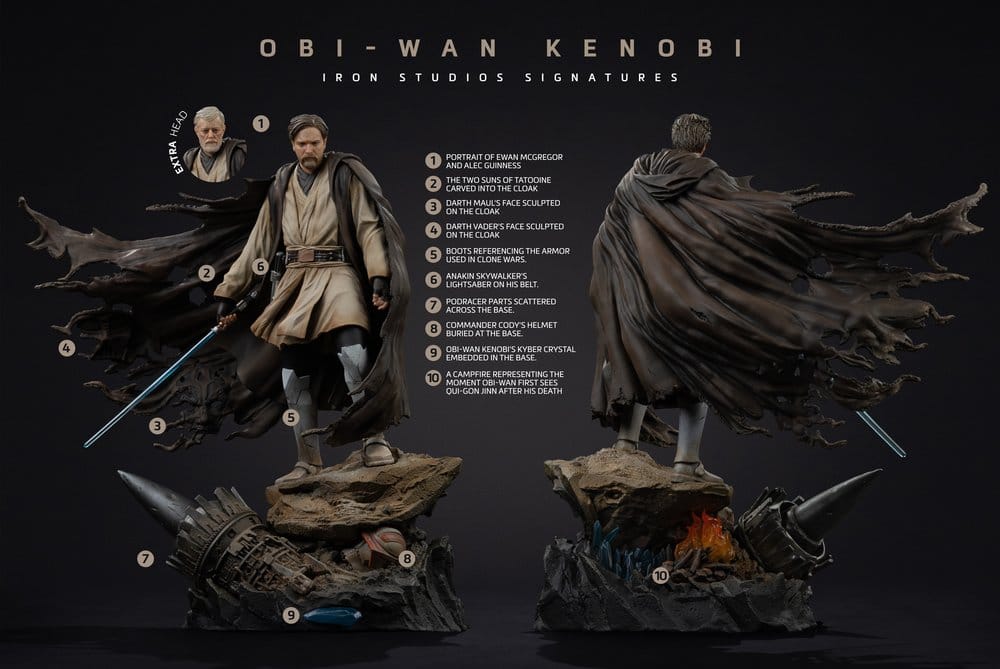 Star Wars statuette 1/10 Art Scale Obi-Wan Signatures 26 cm