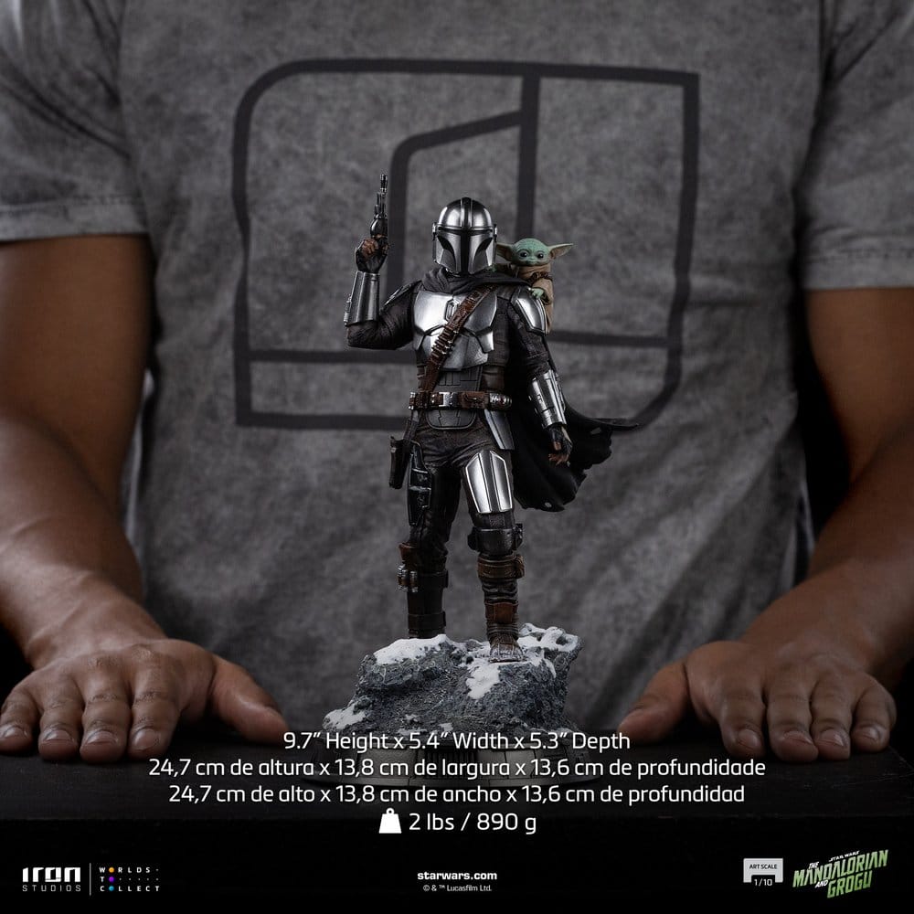 The Mandalorian & Grogu statuette 1/10 Art Scale The Mandalorian and Grogu 25 cm