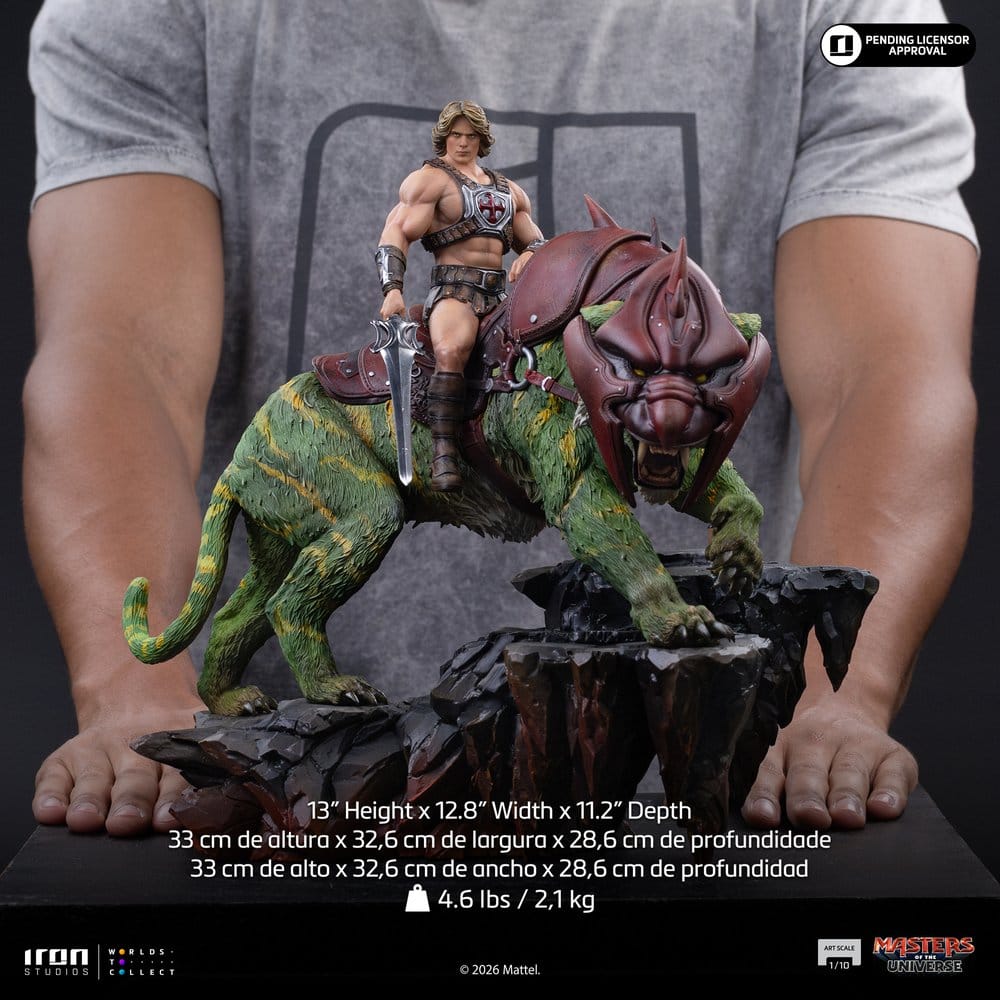 Masters of the Universe statuette 1/10 Art Scale He-Man and Battle Cat 33 cm