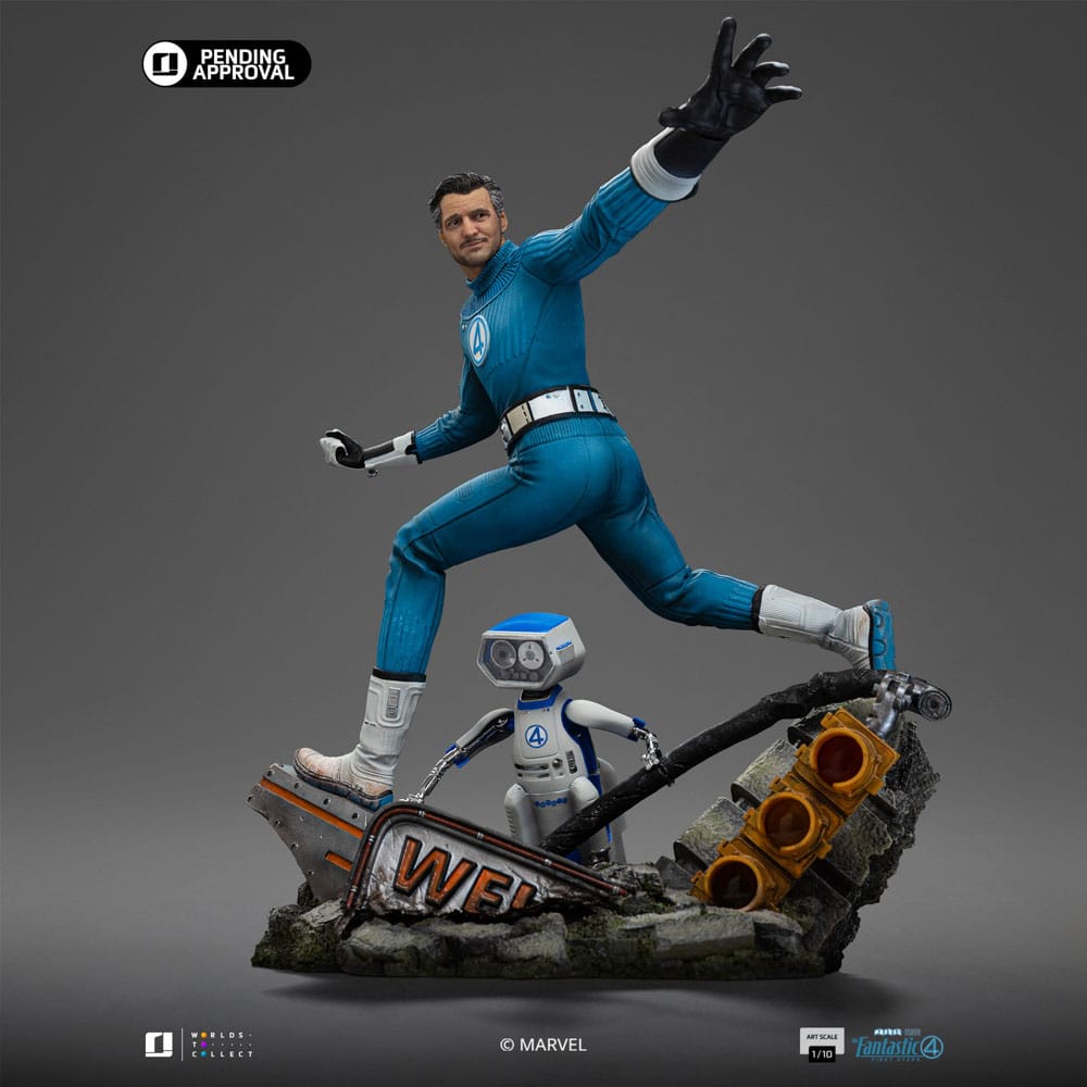 Iron Studios - Art Scale 1/10 - Marvel - The Fantastic Four: First Steps - Mr. Fantastic Statue 26cm