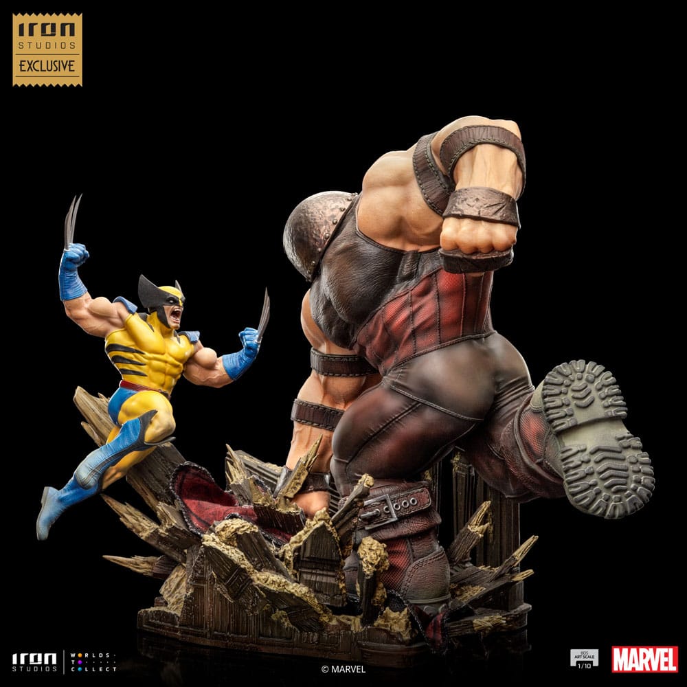 Marvel statuette 1/10 BDS Art Scale Wolverine vs Juggernaut heo EU Exclusive 30 cm