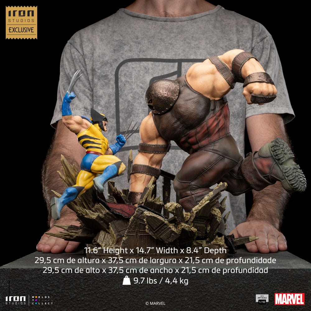 Marvel statuette 1/10 BDS Art Scale Wolverine vs Juggernaut heo EU Exclusive 30 cm