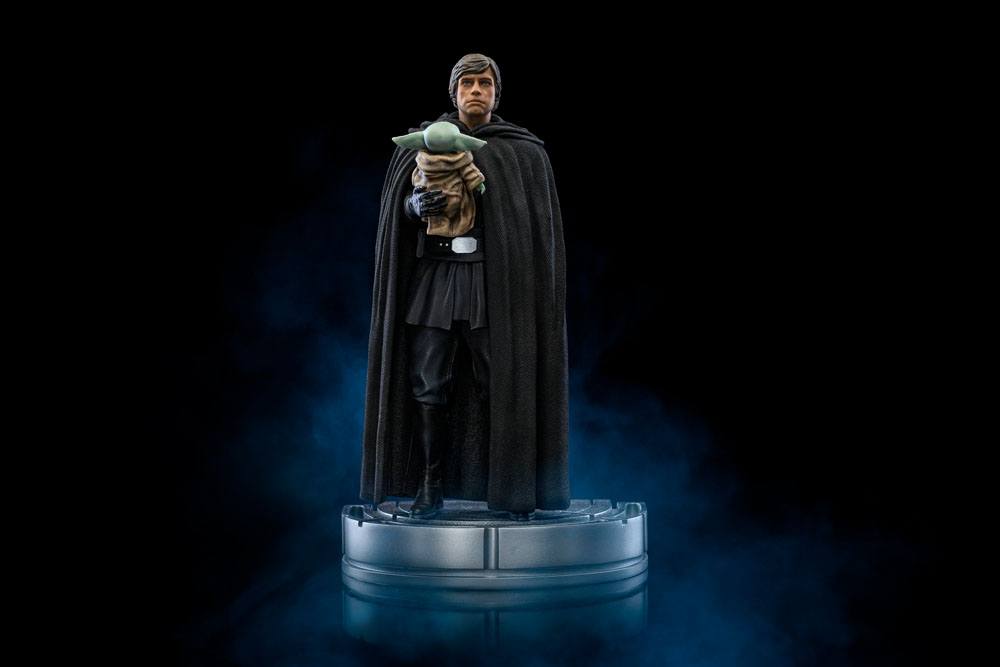 Star Wars The Mandalorian statuette 1/10 Art Scale Luke Skywalker et Grogu 21 cm