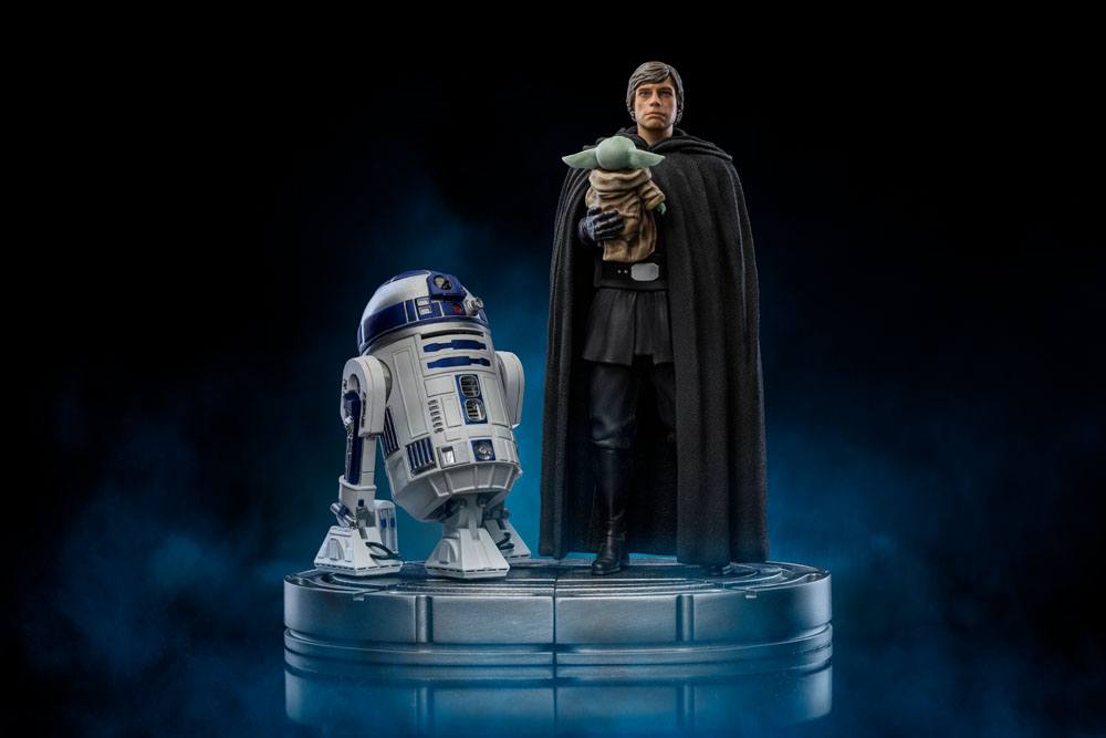 Star Wars The Mandalorian statuette 1/10 Art Scale Luke Skywalker et Grogu 21 cm