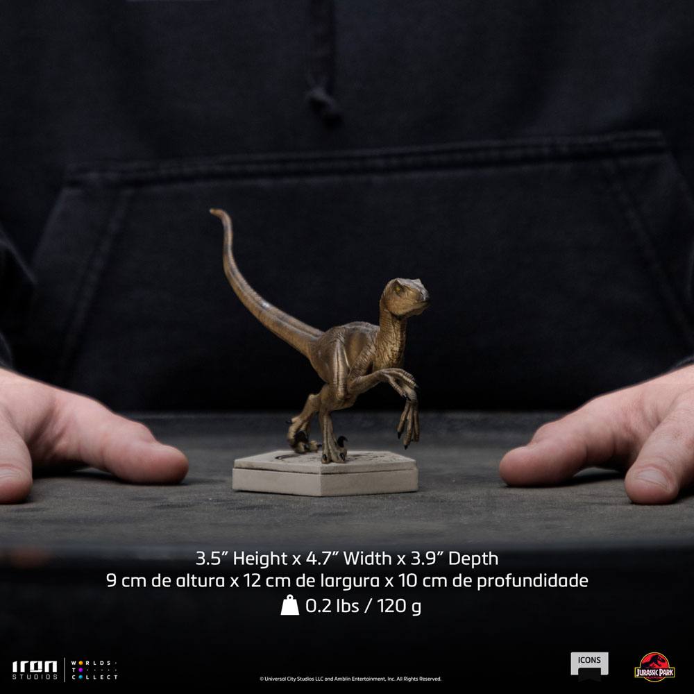 Jurassic World Icons statuette Velociraptor B 9 cm