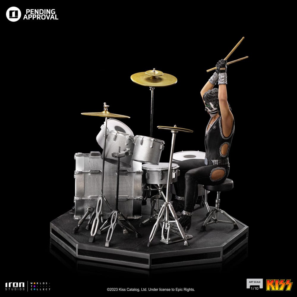 Kiss statuette Art Scale 1/10 Peter Criss Limited Edtition 22 cm