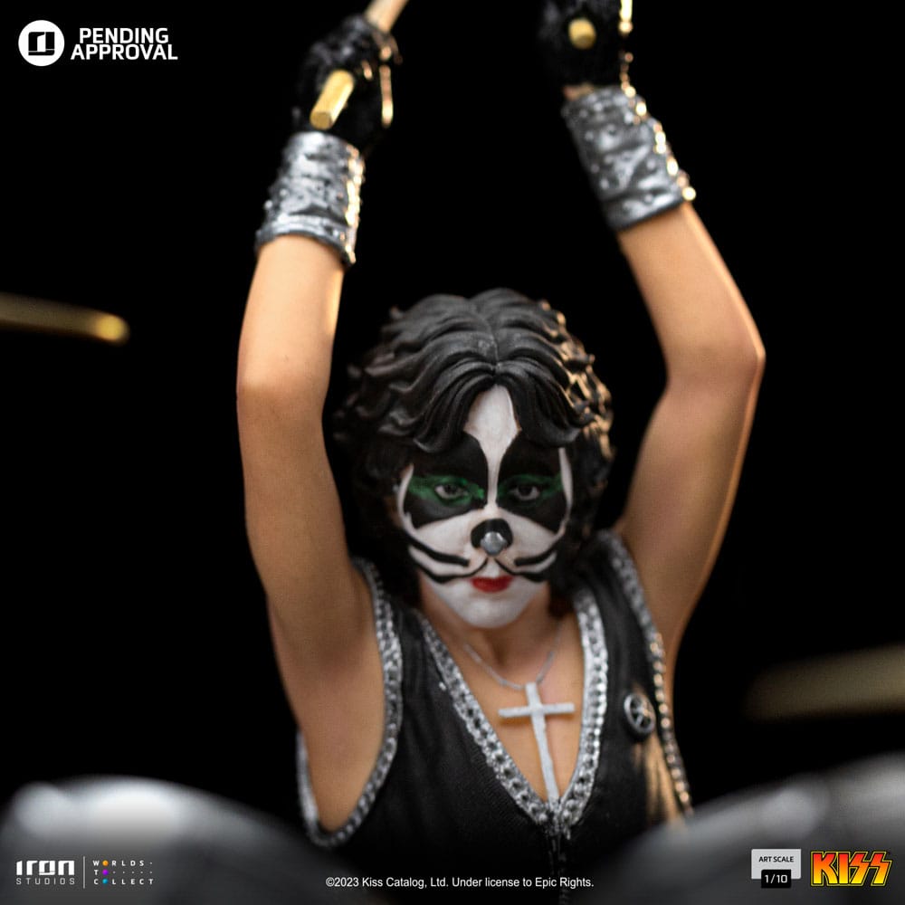 Kiss statuette Art Scale 1/10 Peter Criss Limited Edtition 22 cm