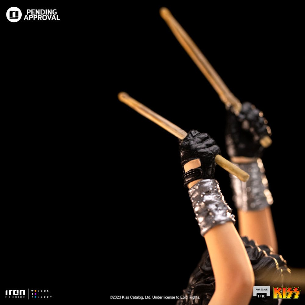 Kiss statuette Art Scale 1/10 Peter Criss Limited Edtition 22 cm
