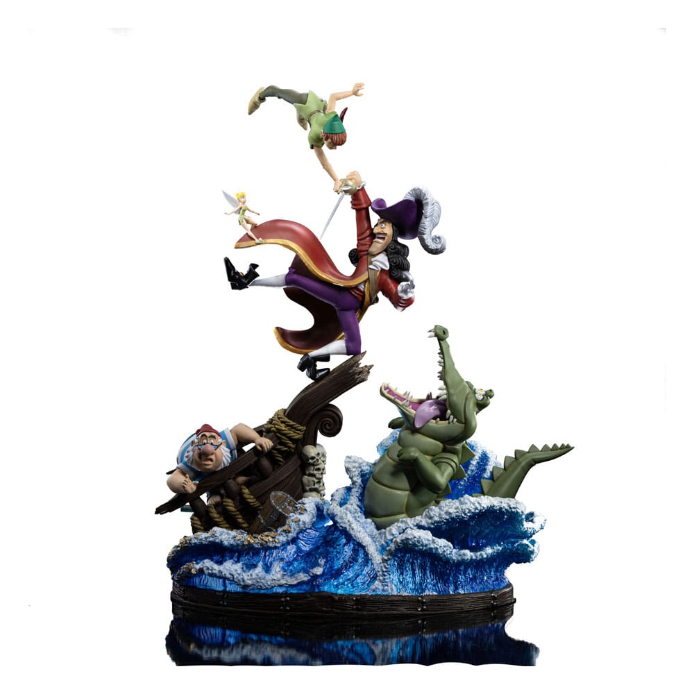 Disney statuette 1/10 Deluxe Art Scale Peter Pan vs. Hook 42 cm