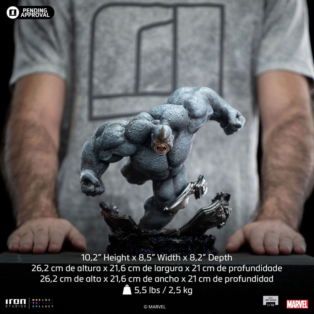 Iron Studios - BDS Art Scale 1/10 - Spider-Man Vs Villains - Rhino Statue 26cm