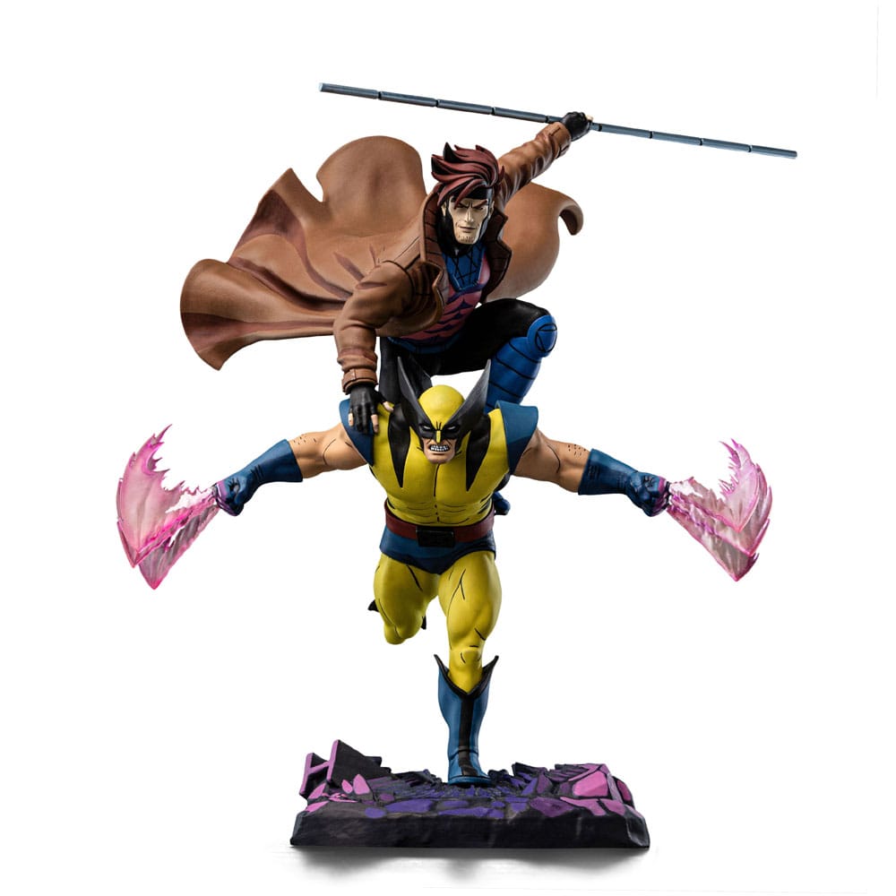 Iron Studios - Deluxe Art Scale 1/10 - Marvel - X-Men ’97 - Gambit et Wolverine Statue 29cm
