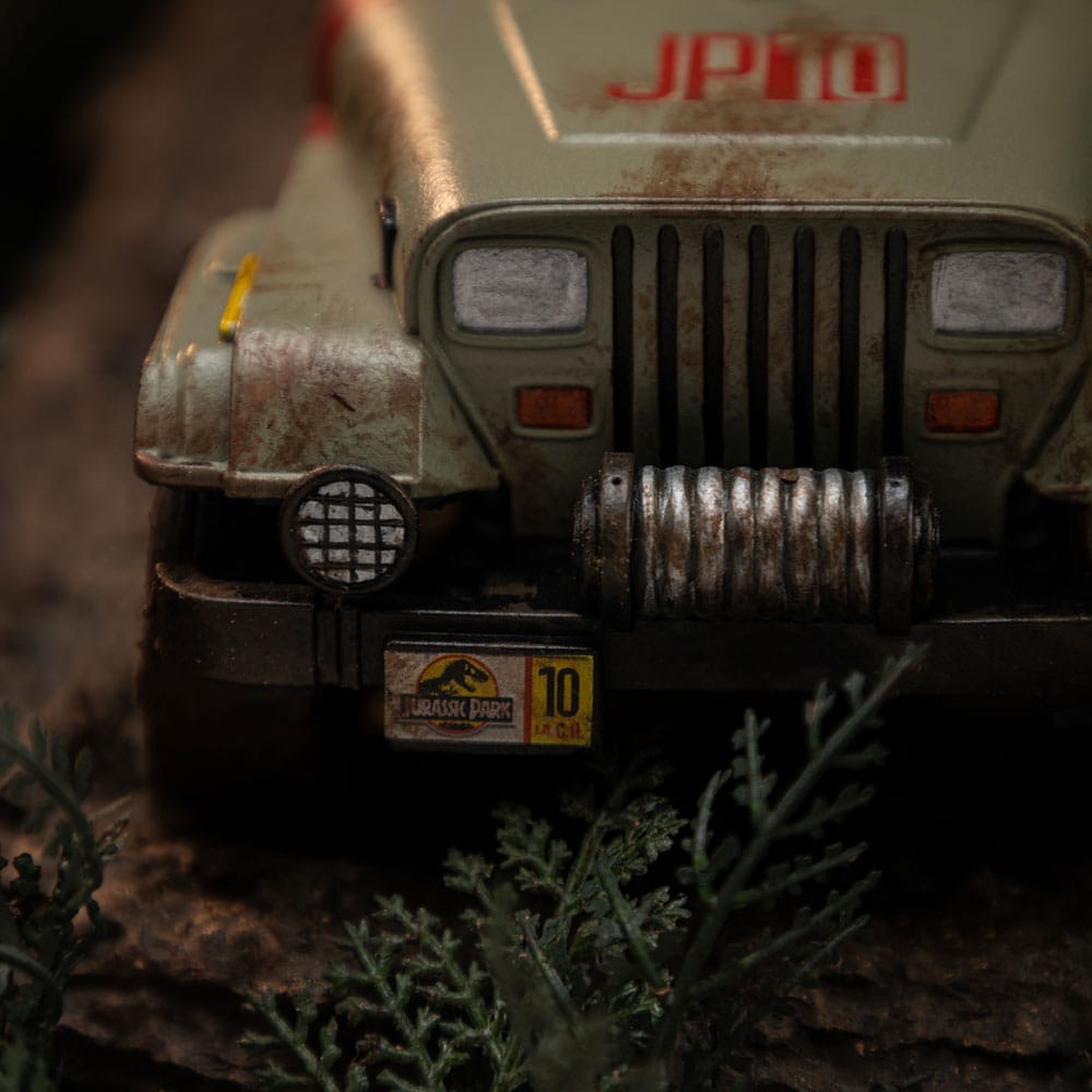 Jurassic Park statuette 1/20 Demi Art Scale T-Rex Chase 30 cm