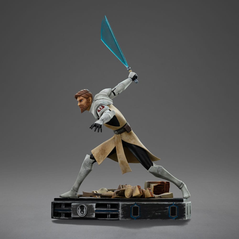 Iron Studios - Art Scale 1/10 - Star Wars : The Clone Wars - Obi-Wan Kenobi Statue 27cm