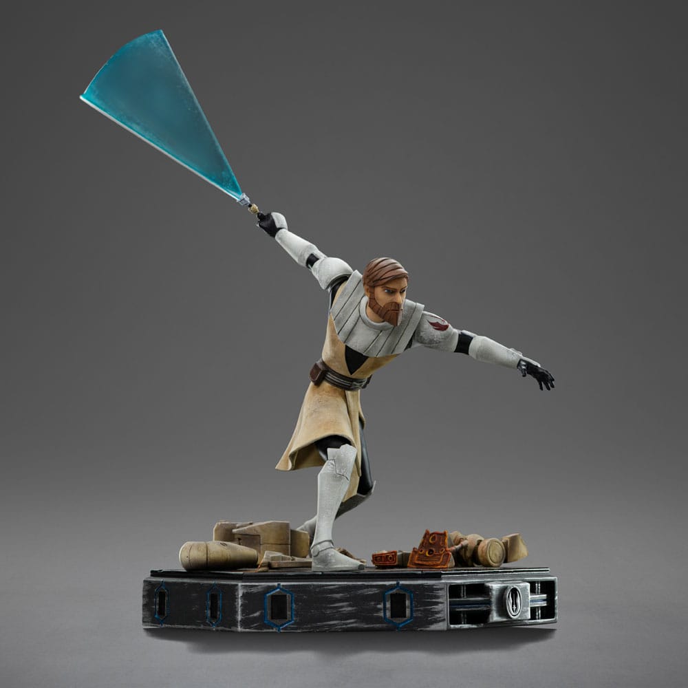 Iron Studios - Art Scale 1/10 - Star Wars : The Clone Wars - Obi-Wan Kenobi Statue 27cm