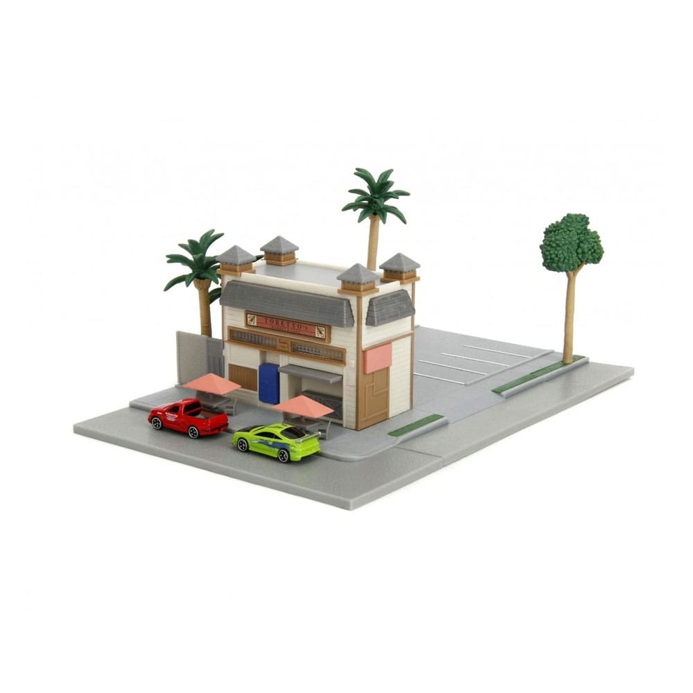 Fast & Furious diorama Nano Metalfigs Nano Scene Toretto´s Café