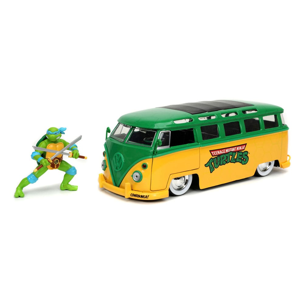 Tortues Ninja Véhicule 1/24 1962 VW Bus Leonardo
