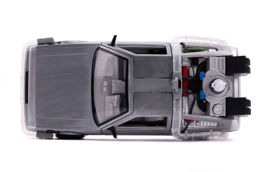 Retour vers le Futur II DeLorean Time Machine 1/24 métal Hollywood Rides