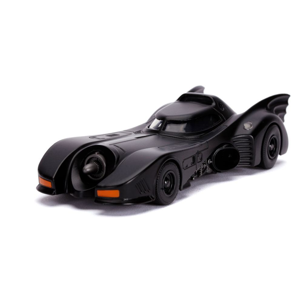 Batman 1989 1/32 Hollywood Rides 1989 Batmobile métal avec figurine