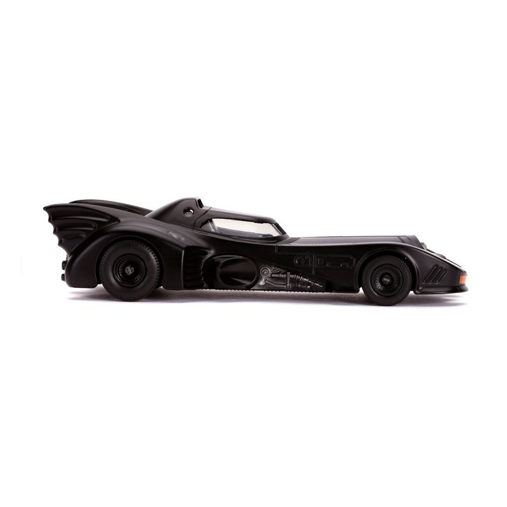 Batman 1989 1/32 Hollywood Rides 1989 Batmobile métal avec figurine