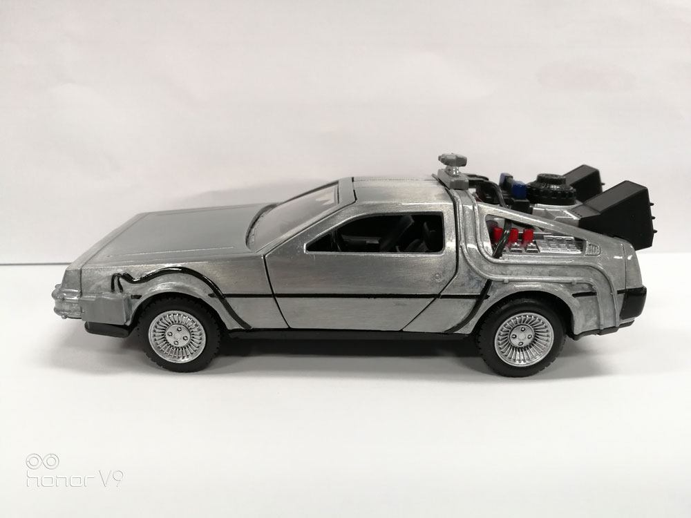 Retour vers le Futur DeLorean Time Machine 1/32 métal Hollywood Rides