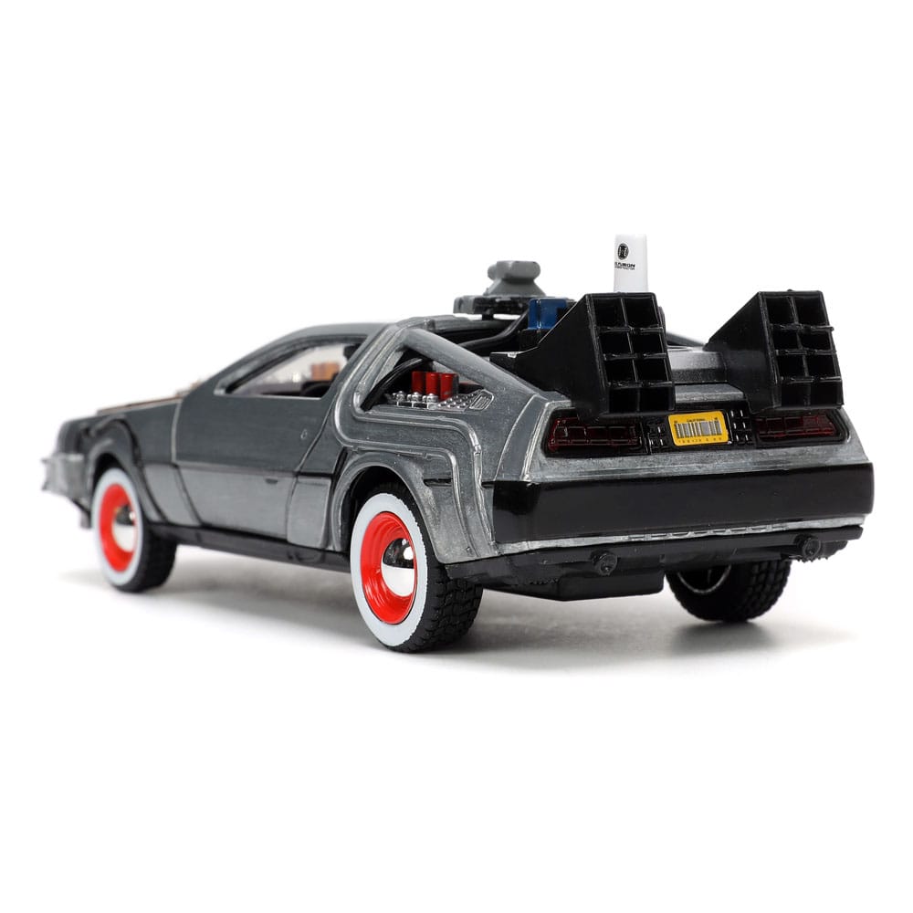Retour vers le Futur III DeLorean Time Machine Free Rolling 1/32 métal Hollywood Rides