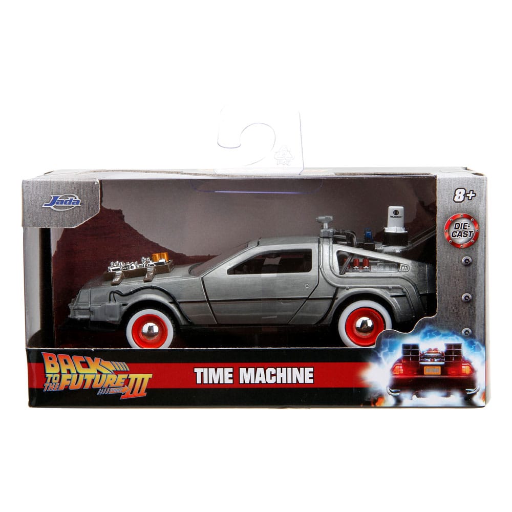 Retour vers le Futur III DeLorean Time Machine Free Rolling 1/32 métal Hollywood Rides