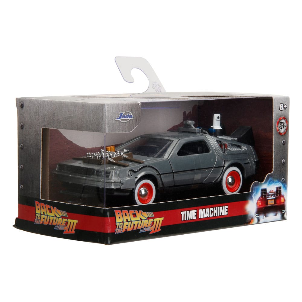 Retour vers le Futur III DeLorean Time Machine Free Rolling 1/32 métal Hollywood Rides