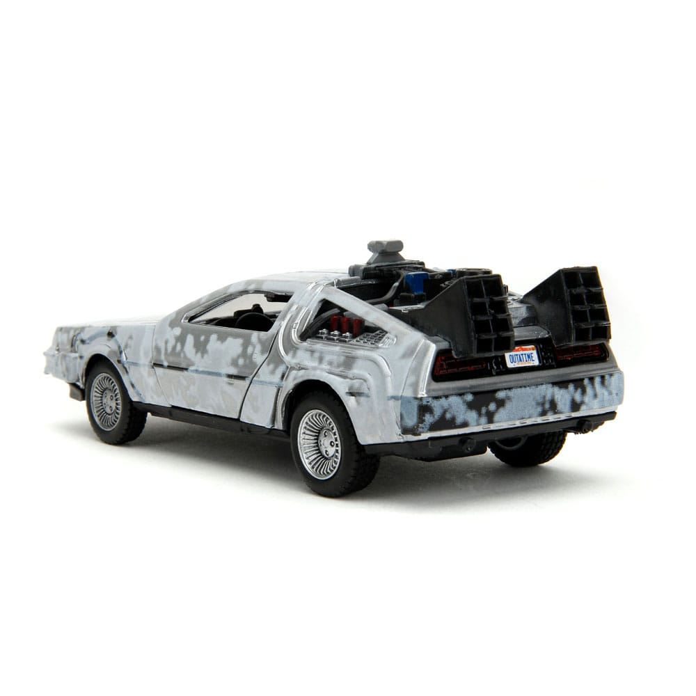 Retour vers le Futur DeLorean Time Machine Frost 1/32 métal Hollywood Rides