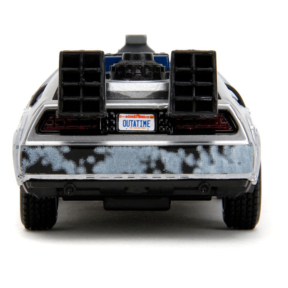 Retour vers le Futur DeLorean Time Machine Frost 1/32 métal Hollywood Rides