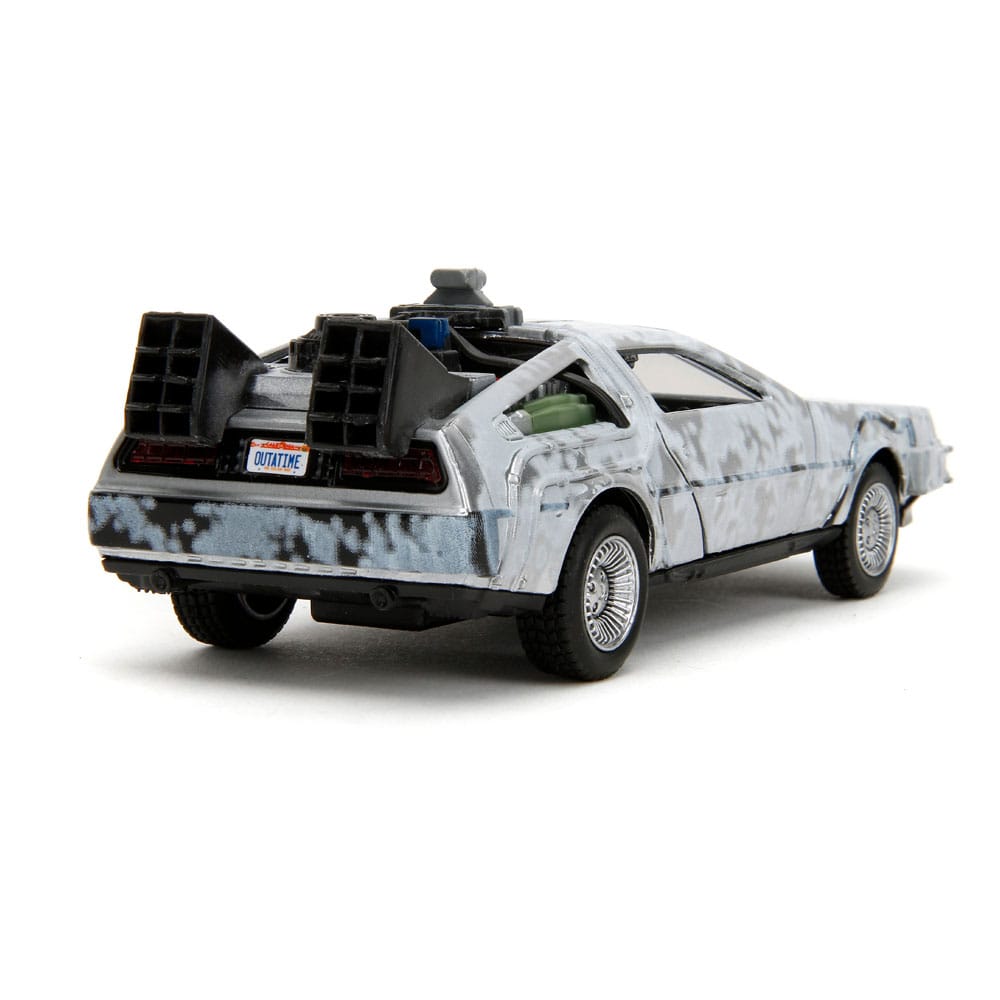 Retour vers le Futur DeLorean Time Machine Frost 1/32 métal Hollywood Rides