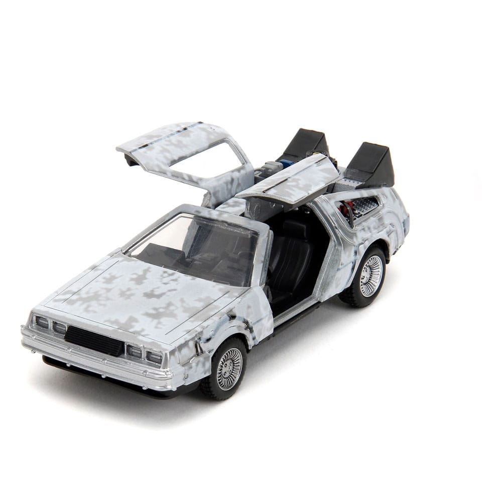 Retour vers le Futur DeLorean Time Machine Frost 1/32 métal Hollywood Rides