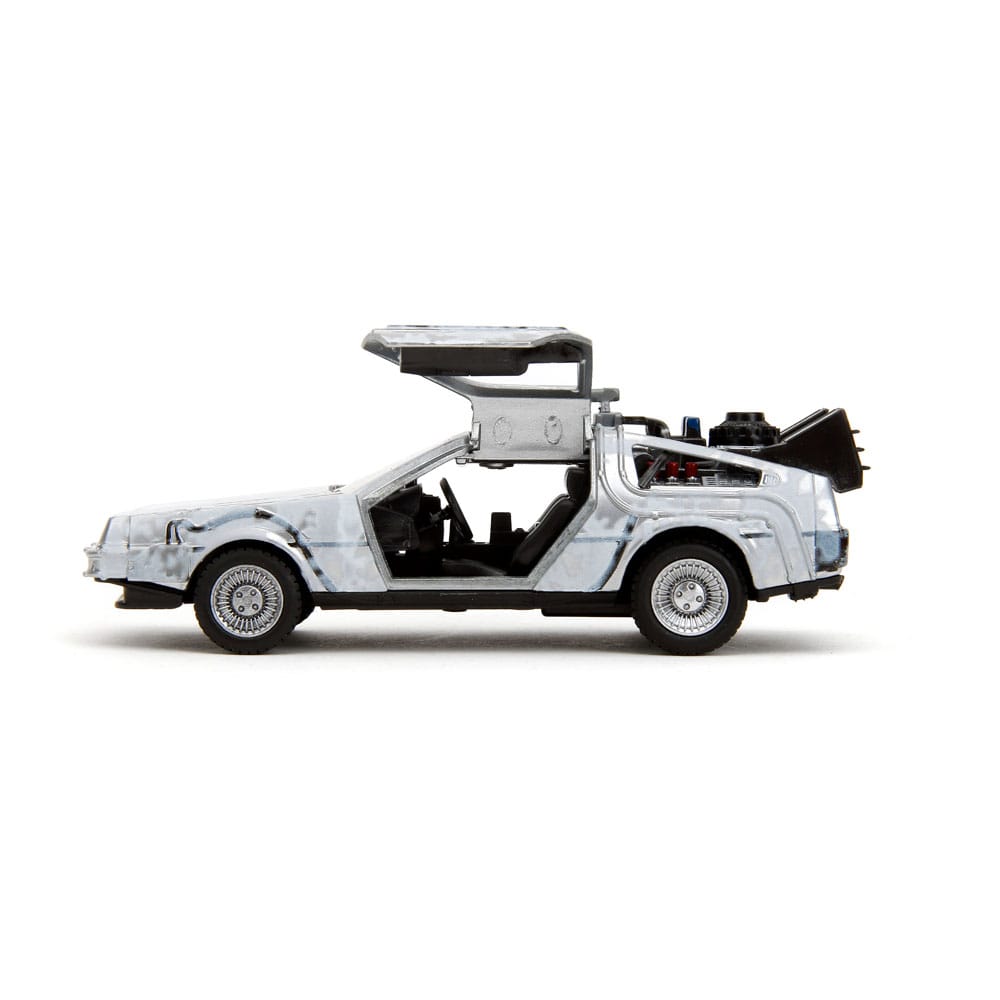 Retour vers le Futur DeLorean Time Machine Frost 1/32 métal Hollywood Rides