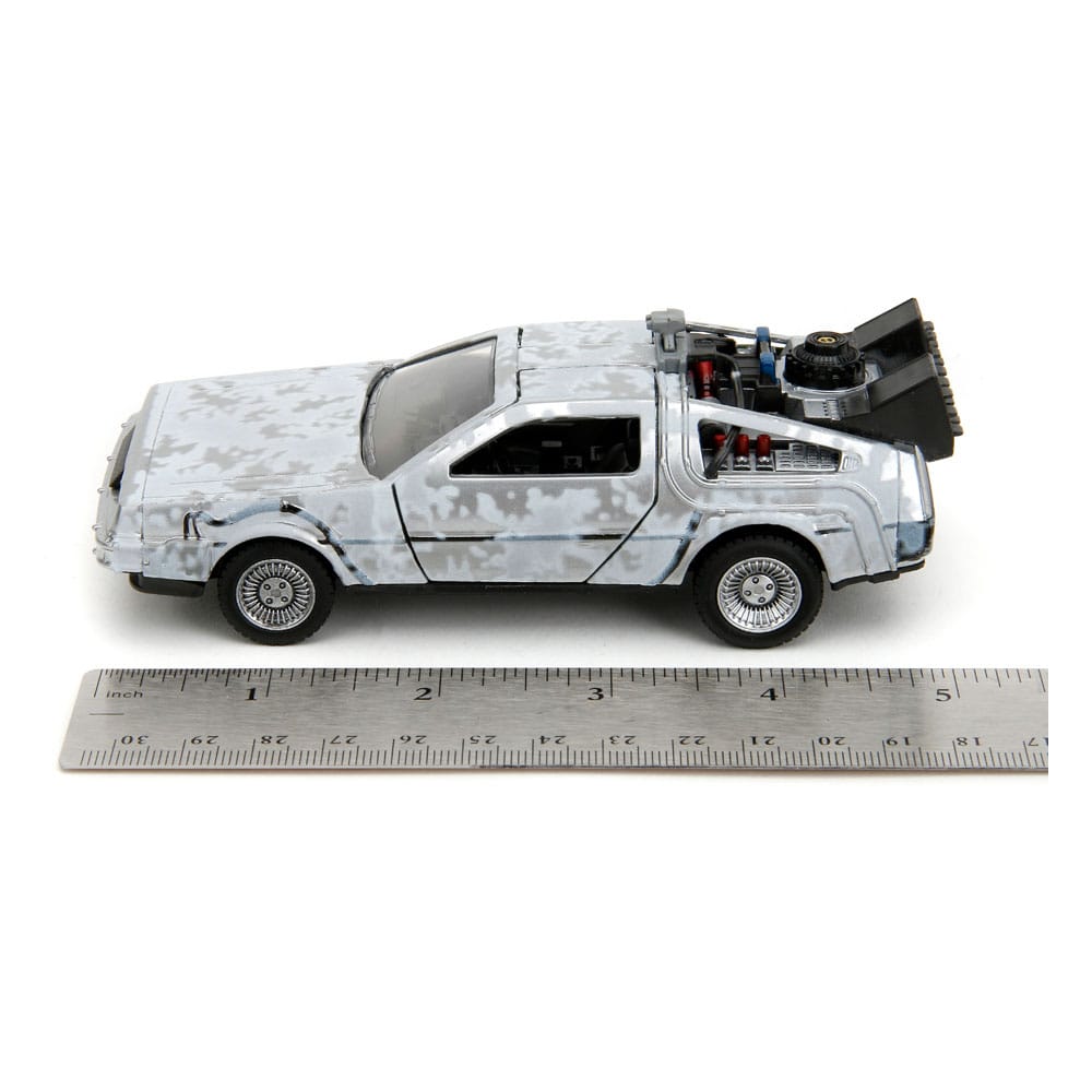 Retour vers le Futur DeLorean Time Machine Frost 1/32 métal Hollywood Rides