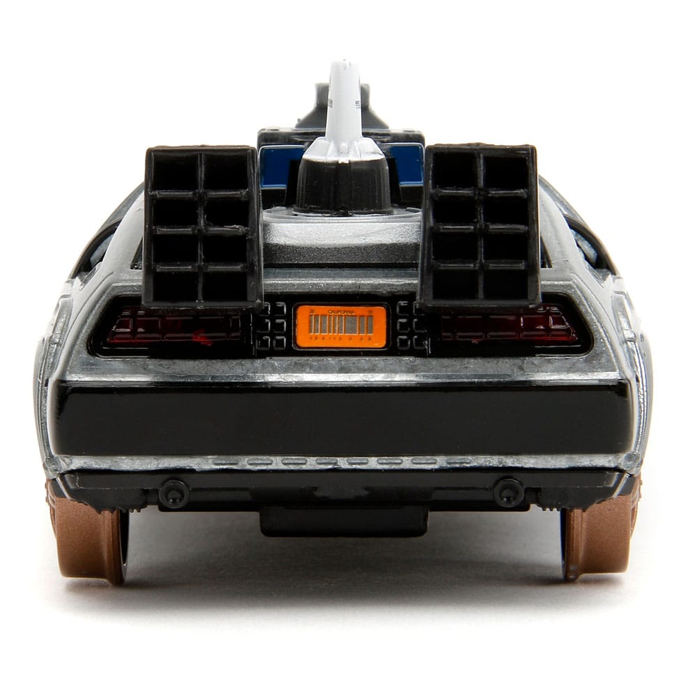 Retour vers le Futur III DeLorean Time Machine Railroad Wheels 1/32 métal Hollywood Rides