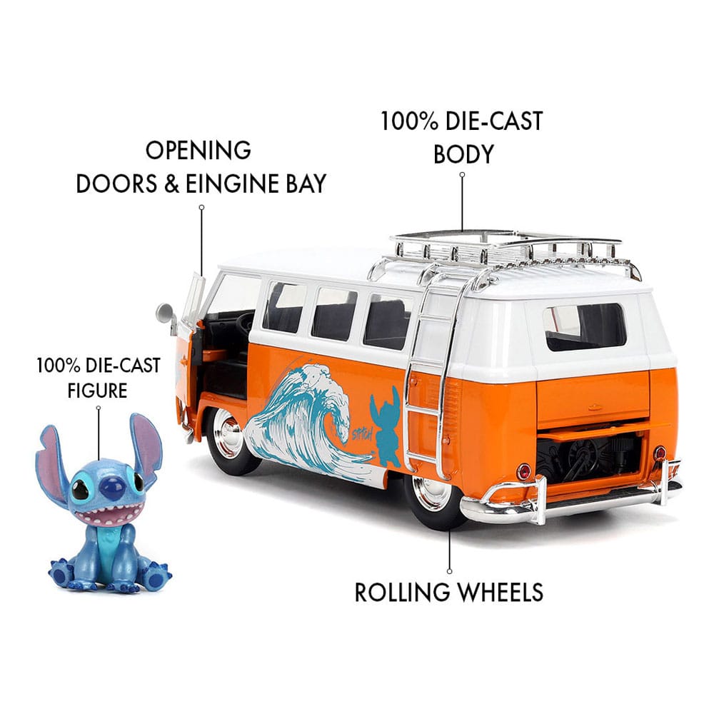 Lilo & Stitch Véhicule 1/24 1961 VW Bus Stitch