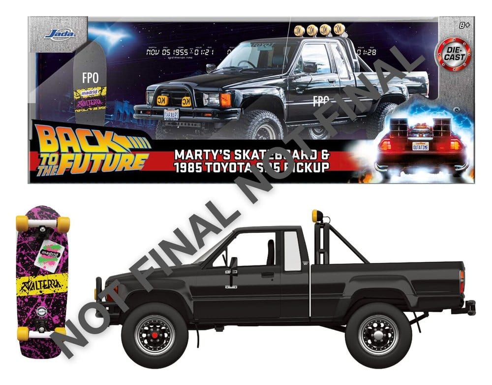 Retour vers le futur Diecast Véhicule 1:24 Marty's Skateboard 1985 Toyota