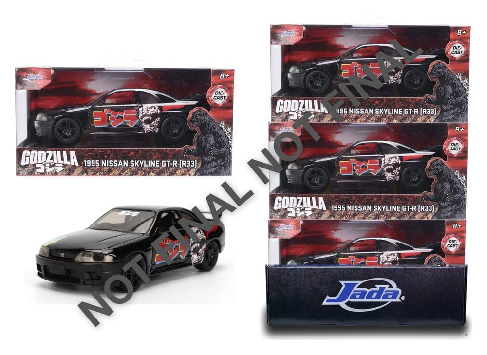 Godzilla assortiment Véhicule 1:32 Nissan Skyline GT-R R33 (6)