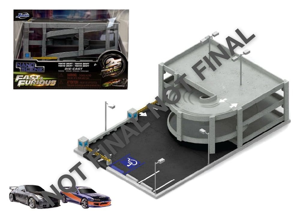 Fast & Furious diorama Nano Scene Tokyo Drift Garage