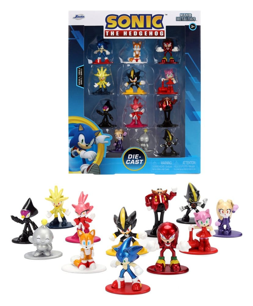 Sonic Nano Metalfigs pack de 12 figurines mini