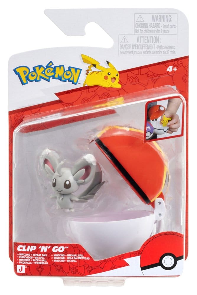 Pokémon Clip 'n' Go assortiment (6) minifigurines Poké Balls ver. 23