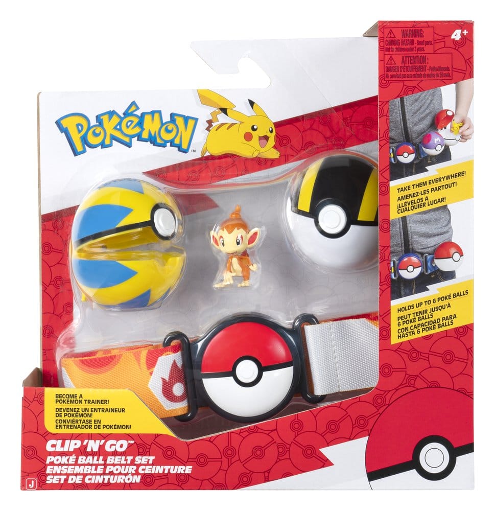 Pokémon Clip 'n' Go assortiment (4) Ceinture Set ver. 19