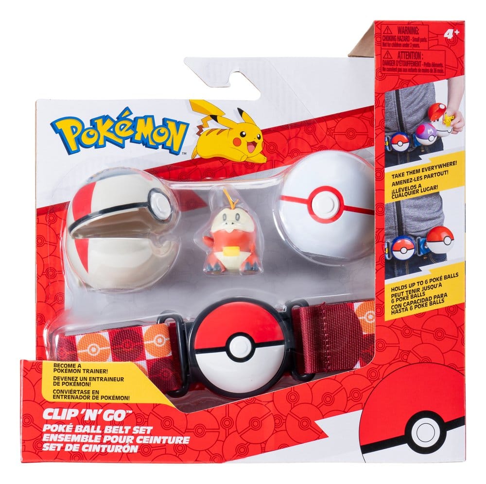 Pokémon Clip 'n' Go assortiment (4) Ceinture Set ver. 20