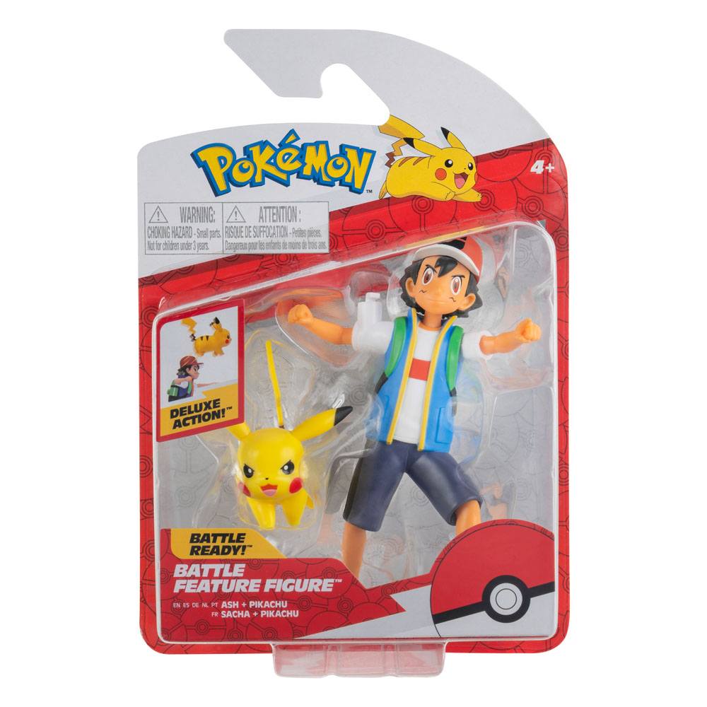 Pokémon - Battle Feature Figure - Pack Sasha et Pikachu 11cm