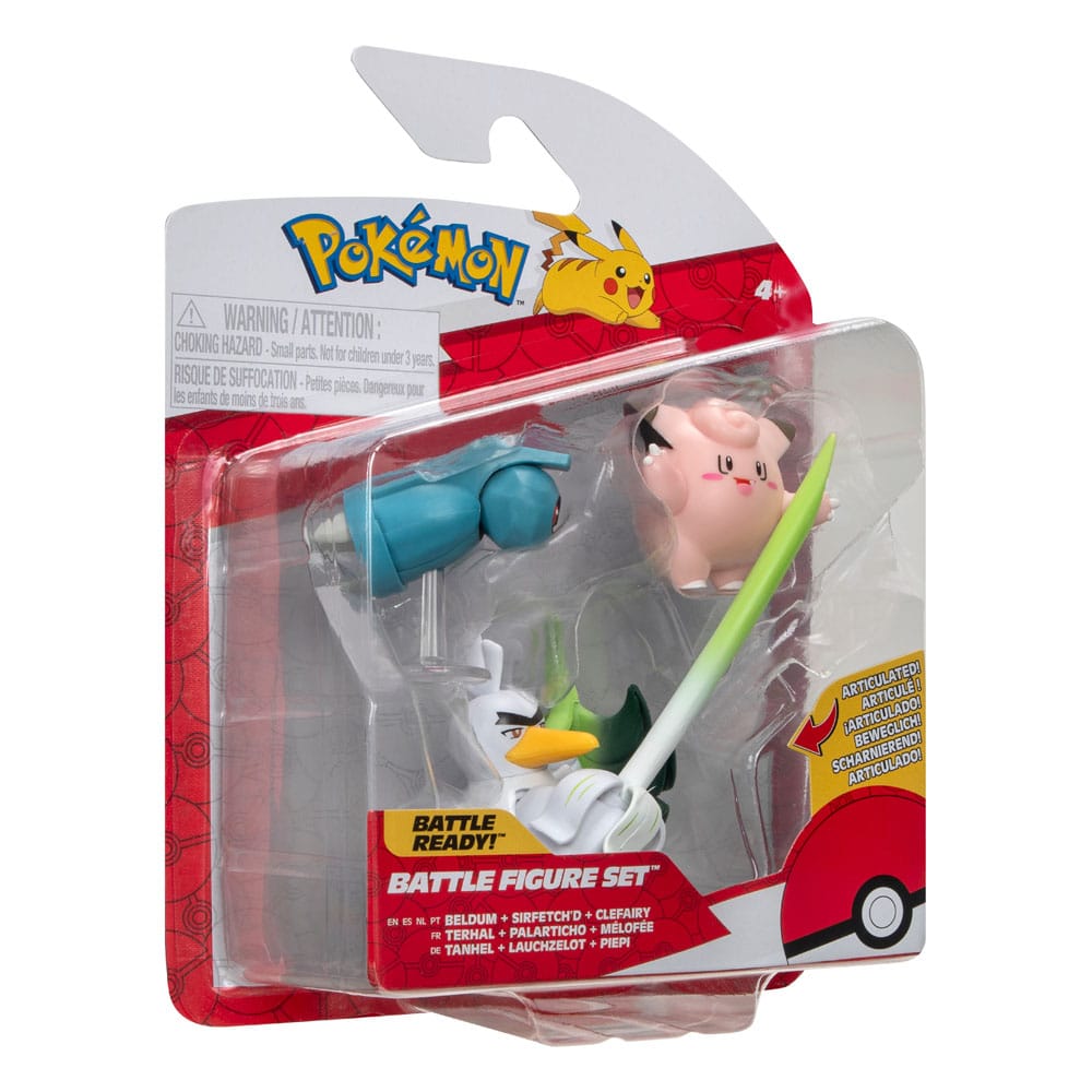 Pokémon pack 3 figurines Battle Figure Set Mélofée, Terhal, Palarticho 5 cm