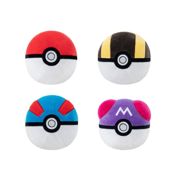 Pokémon peluche Pokeball Version 1 10 cm assortiment (6)