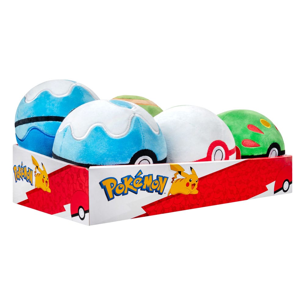 Pokémon assortiment peluches Poké Balls 10 cm (6)