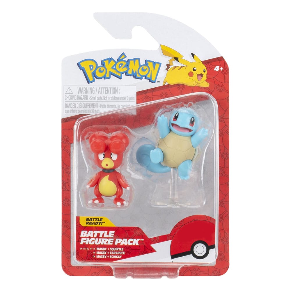 Pokémon pack 2 figurines Battle Figure Set Magby & Carapuce #5