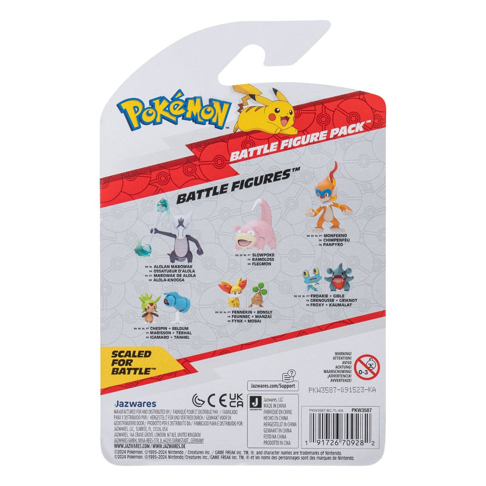 Pokémon pack 2 figurines Battle Figure First Partner Set Bulbizarre #2, Pikachu #1