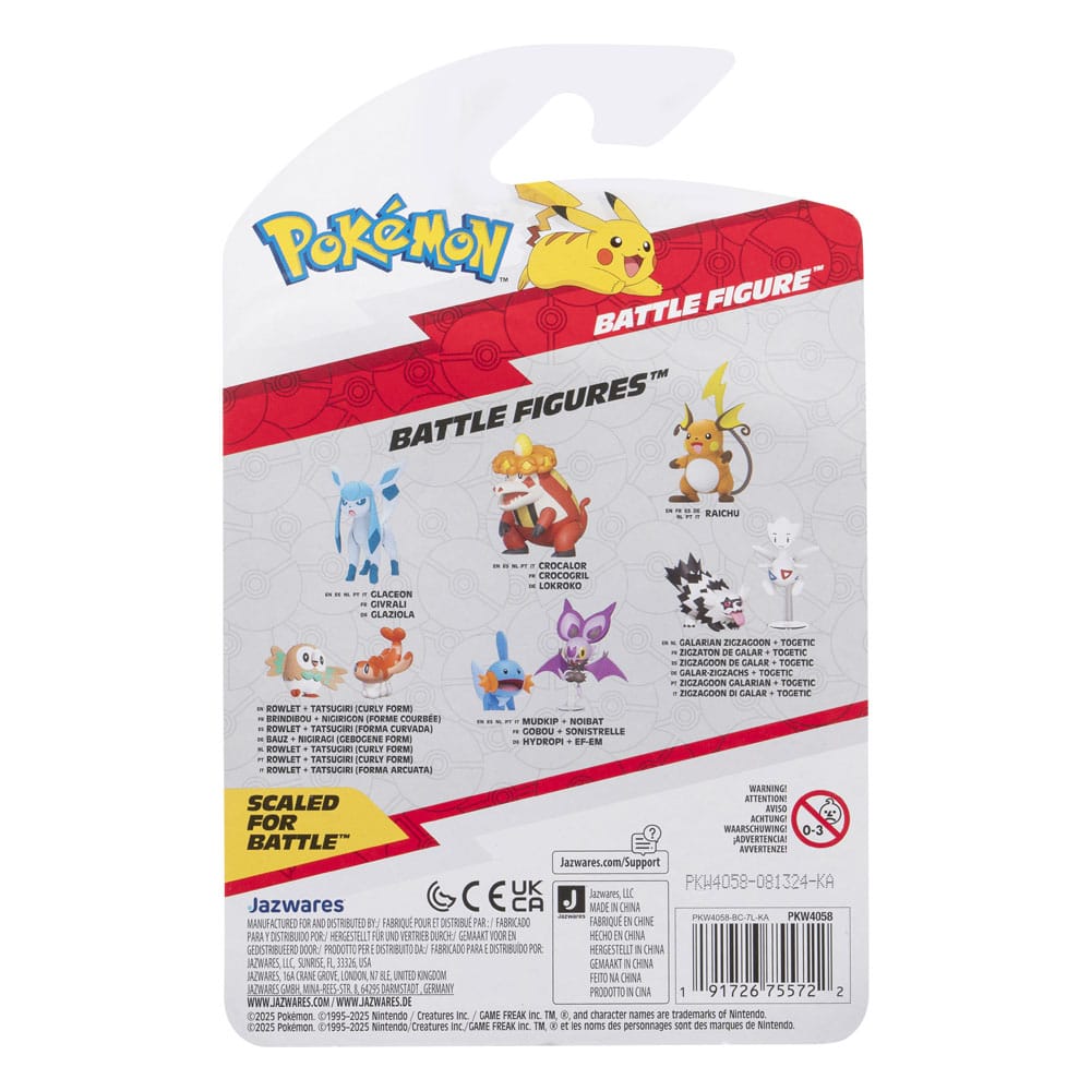 Pokémon figurine Battle Raichu 5 cm